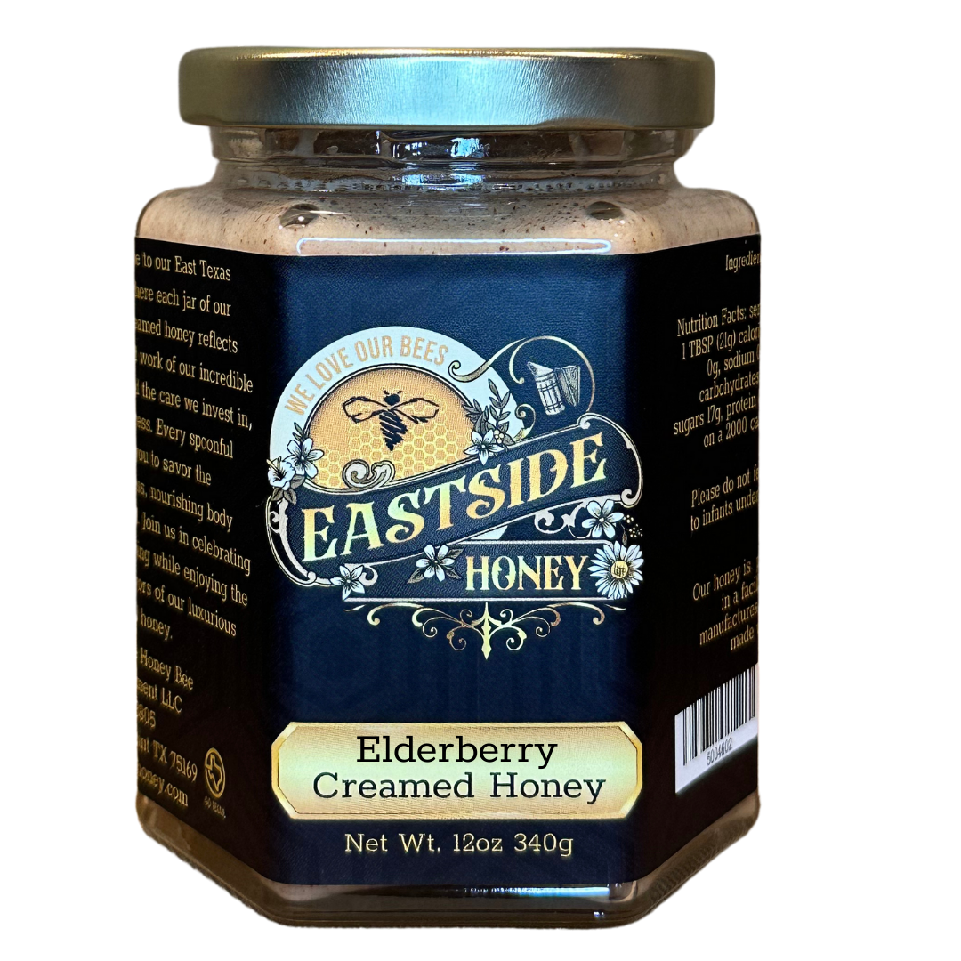 Elderberry Creamed Honey