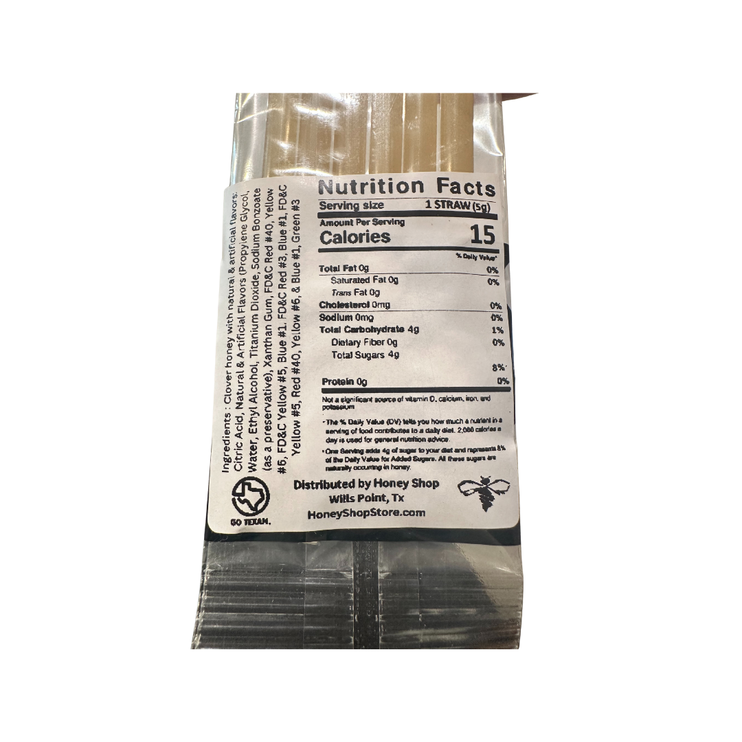 Infused Honey Straws