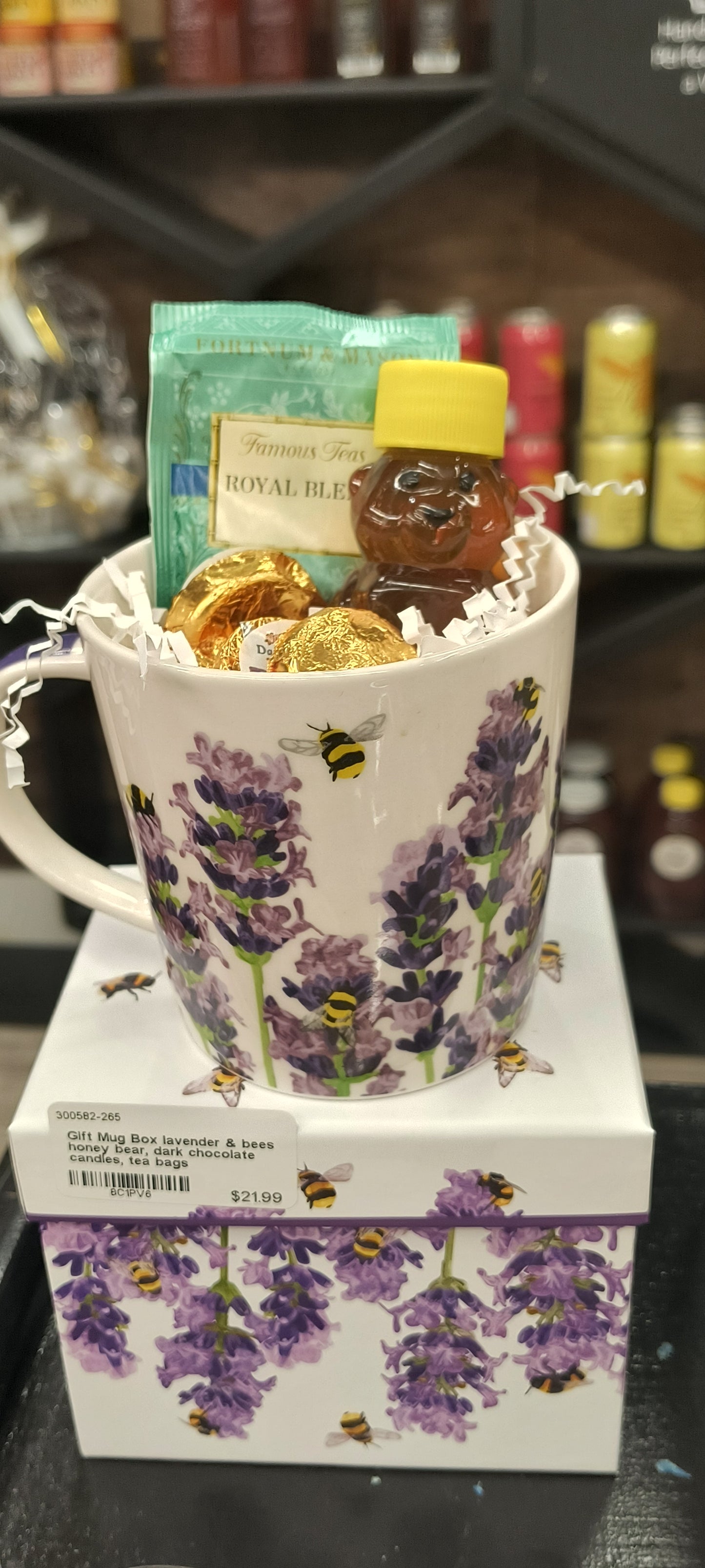 Lavender Bee Teacup