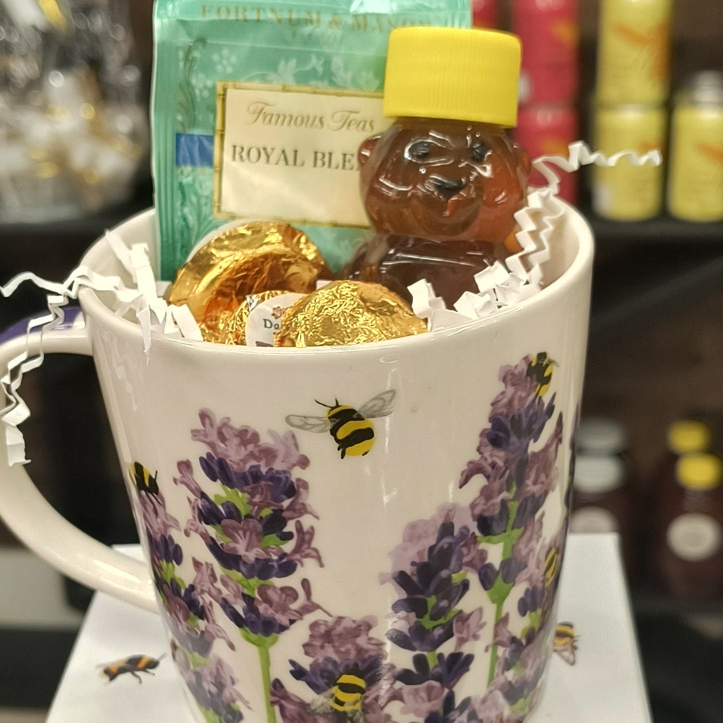Lavender Bee Teacup
