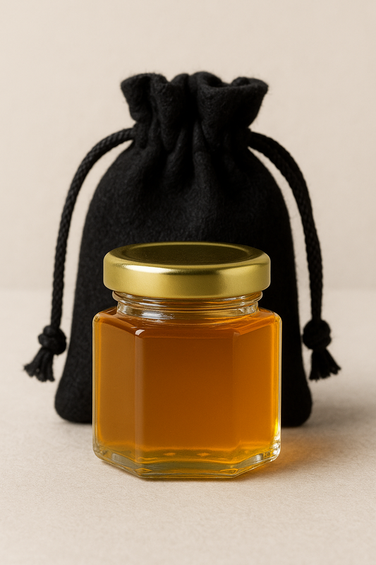 2oz Honey Gift Jar in Velvet Bag