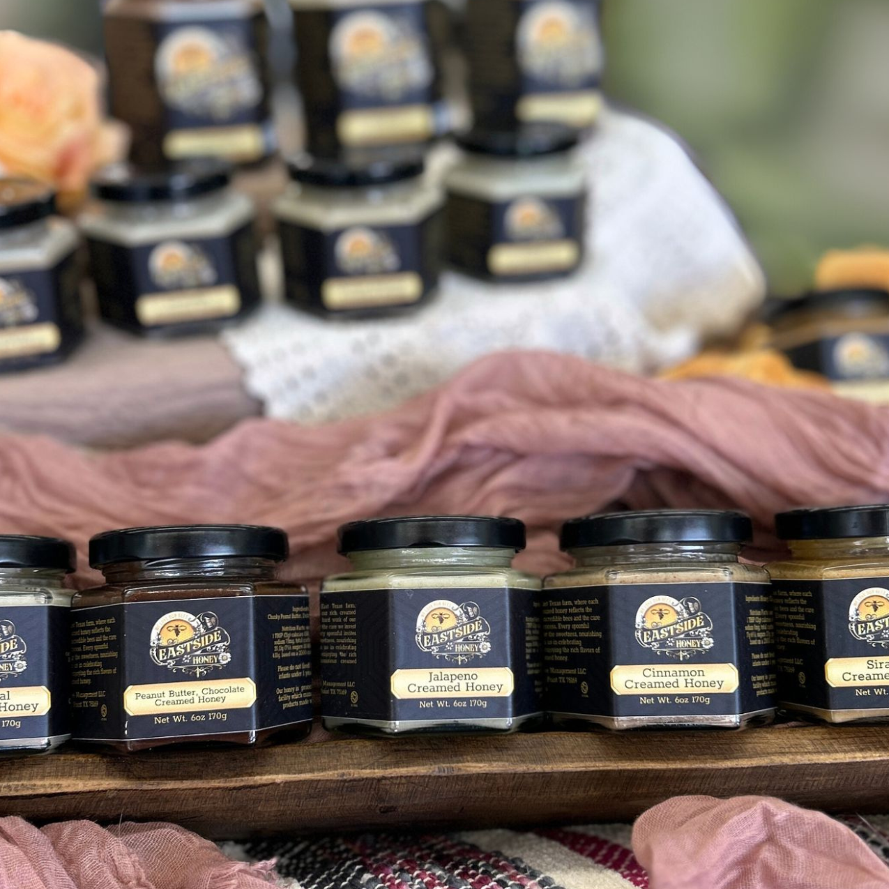 2oz Honey Gift Jar in Velvet Bag